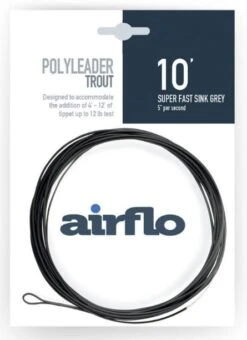 Airflo Trout 10' Polyleader -Fishing Equipment Store 10 Super Fast Sink