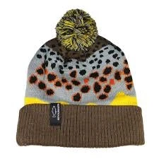 RepYourWater Brown Trout Skin Knit Beanie 2.0