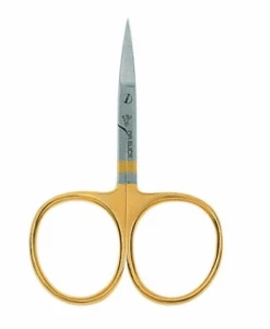 DR SLICK Dr. Slick - Iris Scissors 3-1/2" Gold Loops - Straight