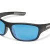 Smith Suncloud Milestone - Matte Black - Polarized Blue Mirror -Fishing Equipment Store Milestone