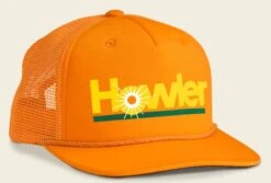 Howler Bros Structured Snapback Hat - Howler Plantain: Orange