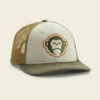Howler Bros - El Mono Snapback - Rifle Green/Stone/Old Gold -Fishing Equipment Store S23 Hats Standard El Mono Green Front