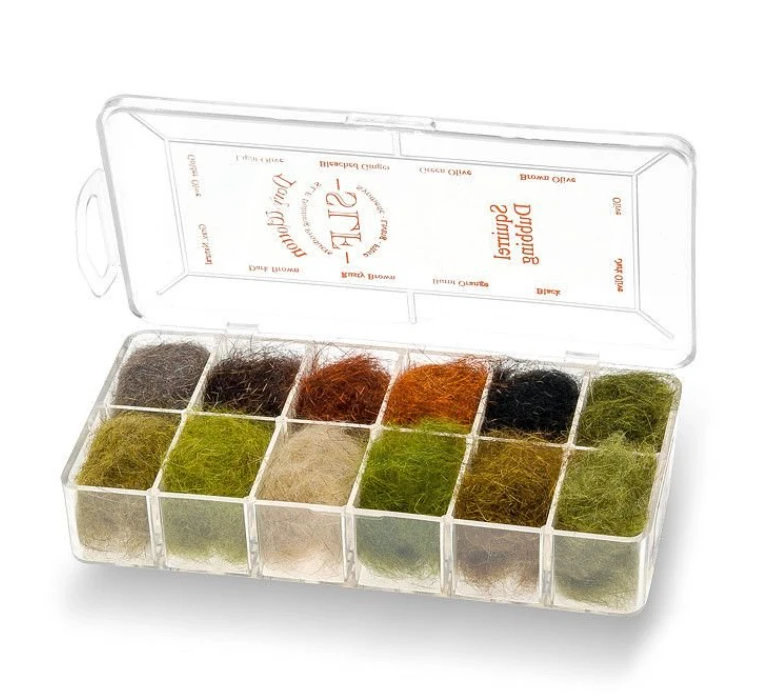 Wapsi SLF Squirrel Dubbing 12 Color Dispenser 3 Wapsi SLF Squirrel Dubbing 12 Color Dispenser