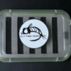 Fly Fish Food Logo Fly Box - Clear W/Page, Medium W/Dry Fly Foam -Fishing Equipment Store dry