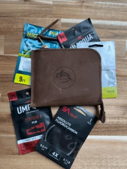 Rustico Fly Fishing Leader Wallet - Fly Fish Food Logo