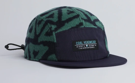Coal The Bridger Fleece 5 Panel Cap - Black 4 Coal The Bridger Fleece 5 Panel Cap - Black - Image 2