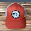 Fly Fish Food Logo Hat - Dark Orange/Aluminium -Fishing Equipment Store orangealuminium